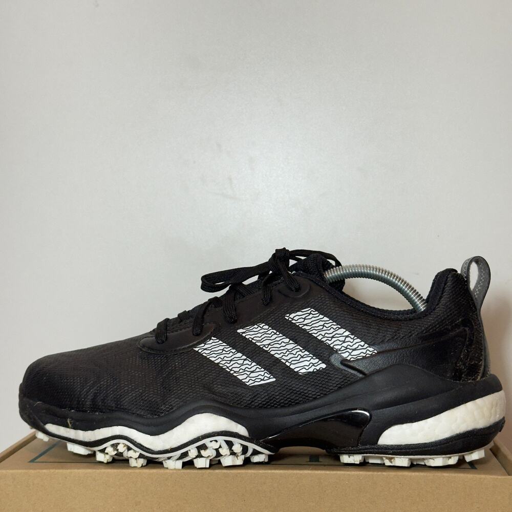 Adidas CodeChaos 25 Mens Size 11 Spikeless Golf Shoes Black White Sneakers